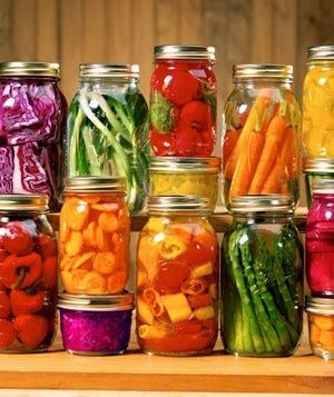 bocaux Bocaux en verre de légumes