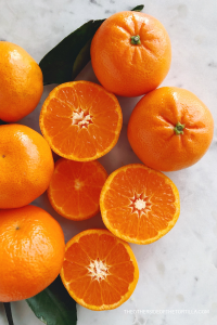 oranges découpées