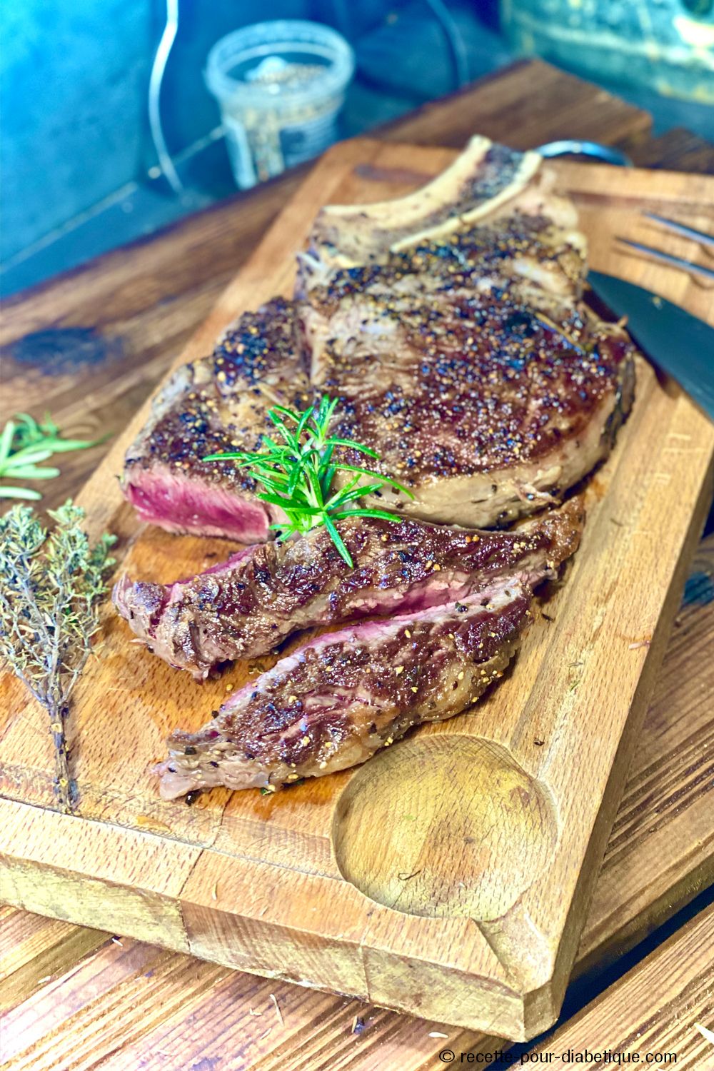 Côte de boeuf grillée au barbecue